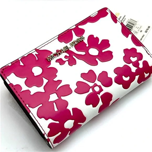 Michael Kors Pink Floral Wallet - Picture 4 of 14